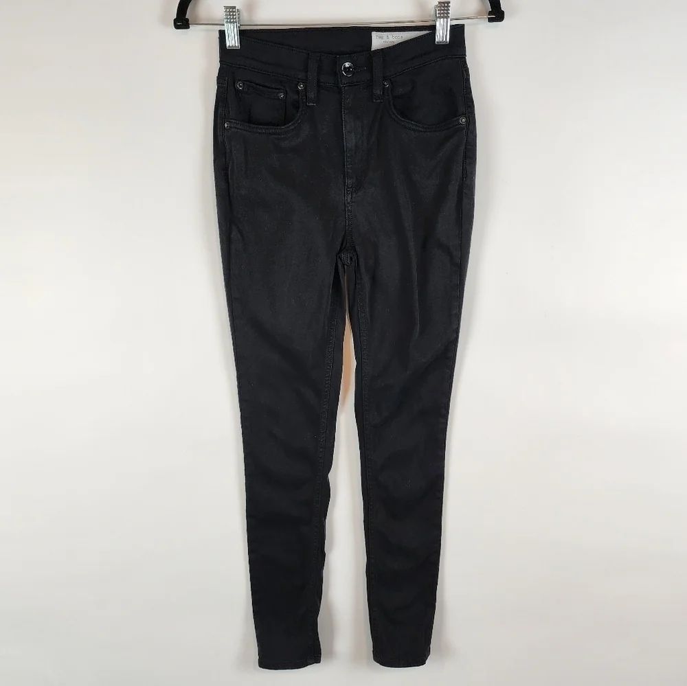 Rag &‎ Bone Nina High Rise Ankle Skinny Stretch Denim Jeans Lightweight sz 25